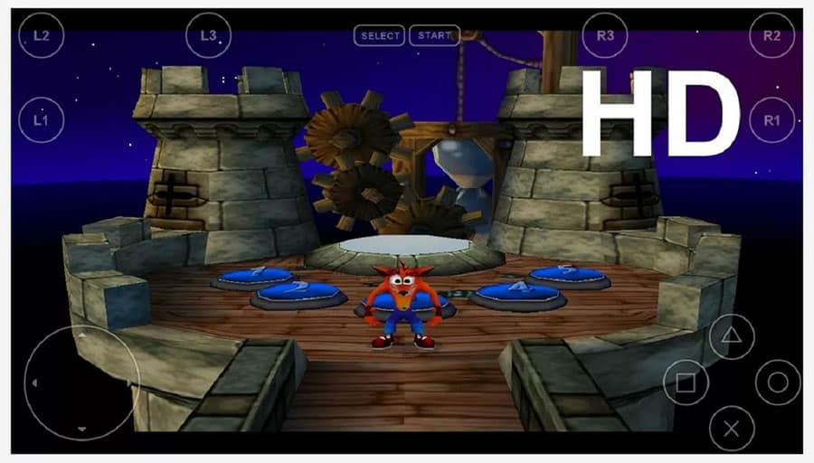 A picture of game using FPse.