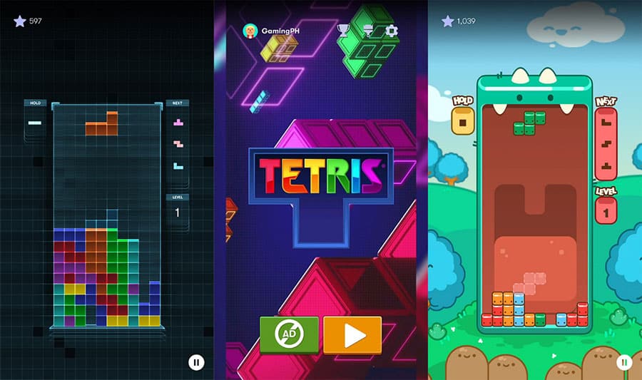 An official photo of Tetris, one of the best retro games on android.