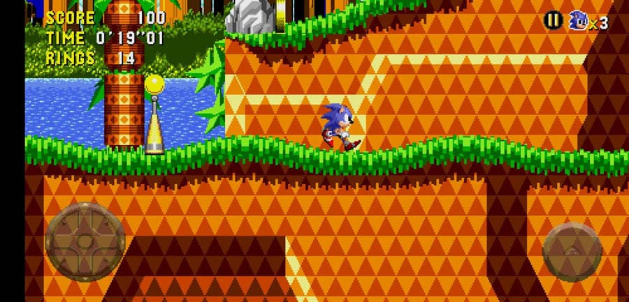 An official wallpaper of Sonic CD Classic.