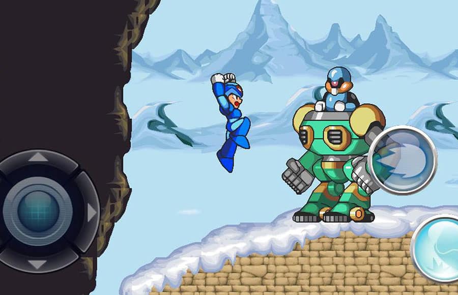 The main wallpaper of Mega Man X, one of the best retro games on iphone.