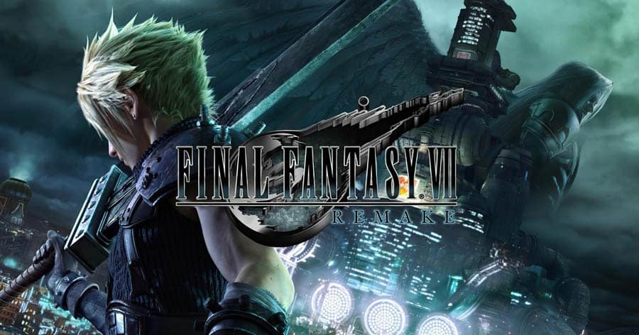 The Official Picture of Final Fantasy VII Remake with Cloud, One of best retro games on ps4.