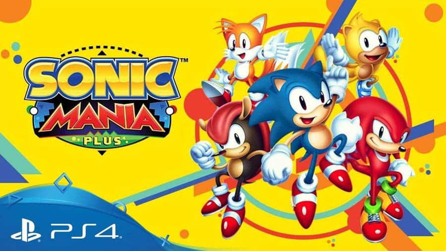 The Official Picture of Sonic Mania with its characters, One of best retro games on ps4.