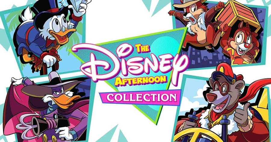 The Official Picture of The Disney Afternoon Collection with its characters, One of best retro games on ps4.