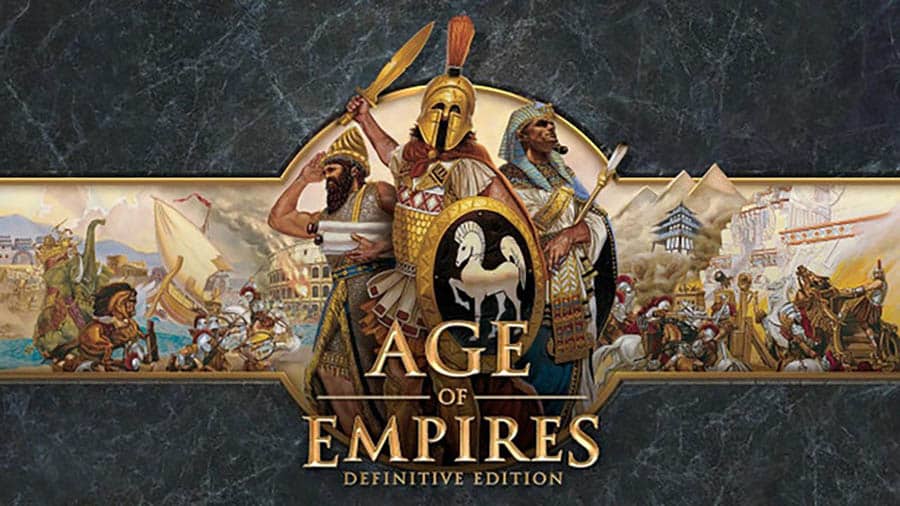 The Official Picture of Age of Empires II: Definitive Edition with its characters, One of best retro games on steam.