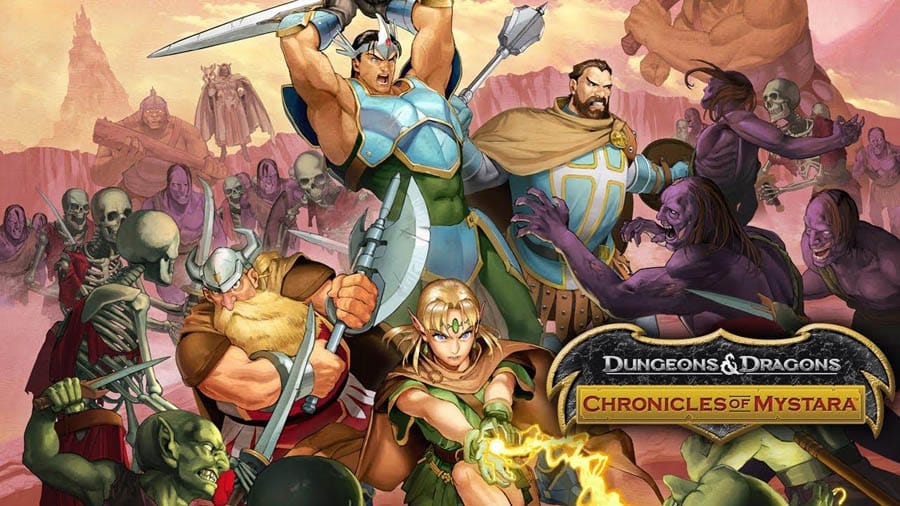 The Official Picture of Chronicles of Mystara with its characters, One of best retro games on steam.