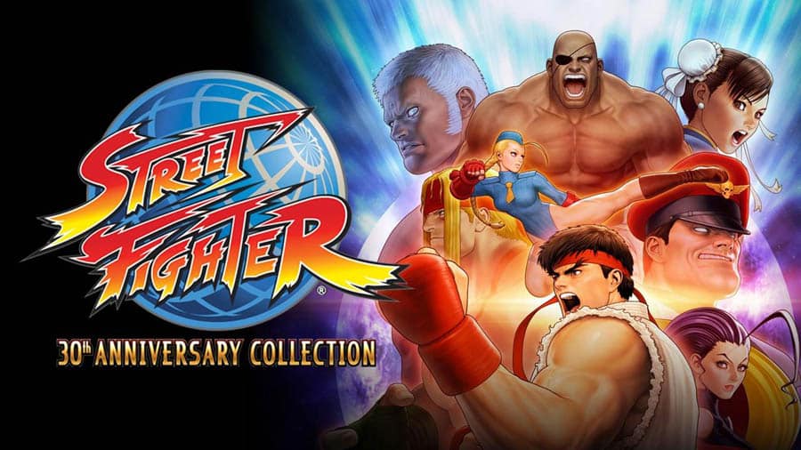 The Official Picture of Street Fighter 30th Anniversary Collection with its characters, One of best retro games on steam.