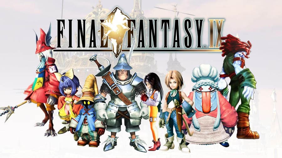 The Official Picture of Final Fantasy IX with its characters, One of best retro games on xbox.