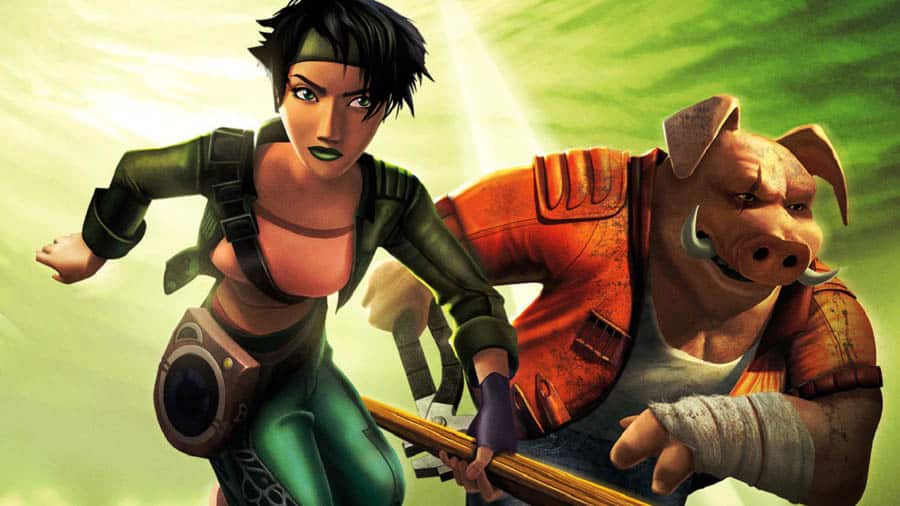 The Official Picture of Beyond Good & Evil HD with its characters, One of best retro games on xbox.