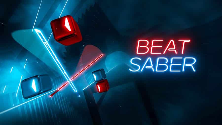 The Official Picture of Beat Saber, One of best rhythm games on ps5.