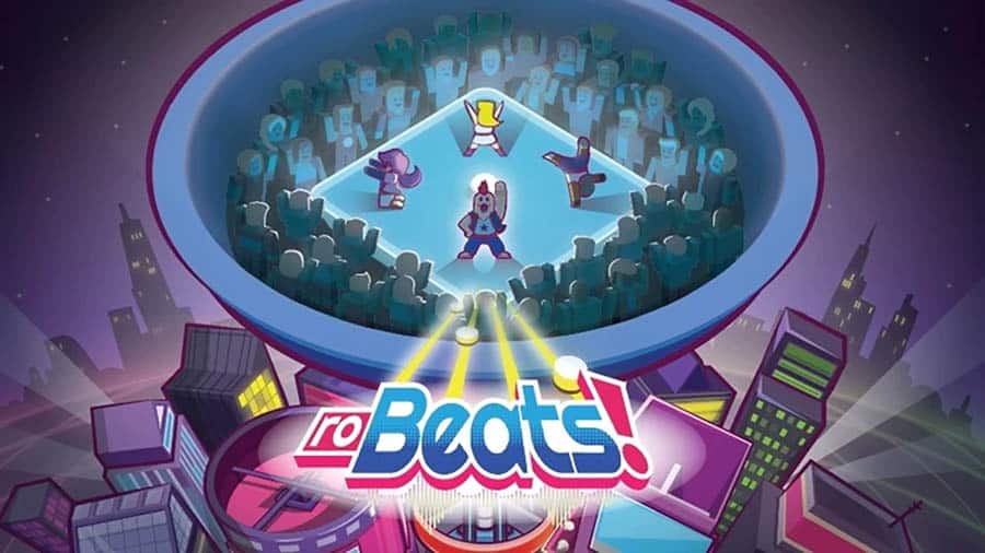 The Official Picture of RoBeats! with its characters, One of Best Rhythm Games on Roblox.