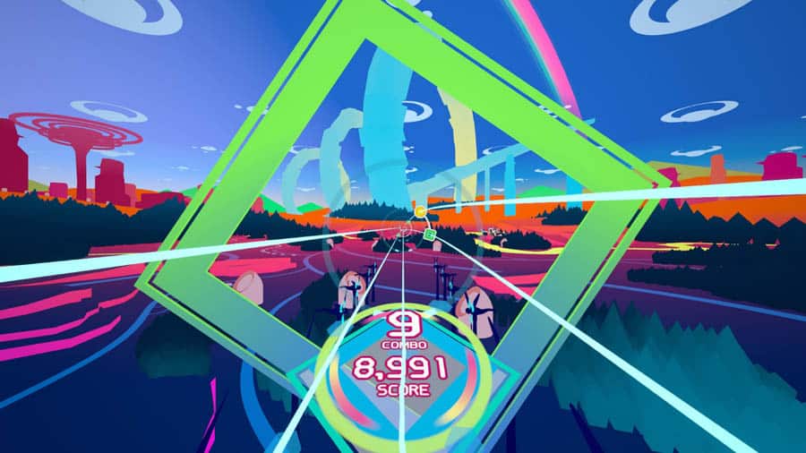 A picture of Airtone, one of the best rhythm games on steam.