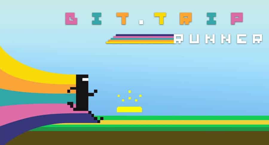 The official picture of BIT.TRIP RUNNER, one of the best rhythm games on steam.