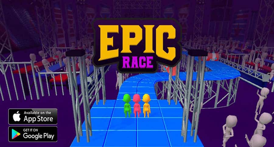 The Official Picture of Epic Race 3D, One of best running games for ios.