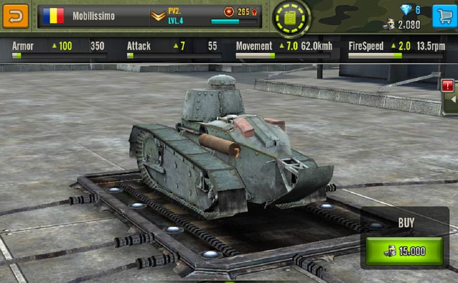 A photo of Iron Force, one of the best tank games for ios.