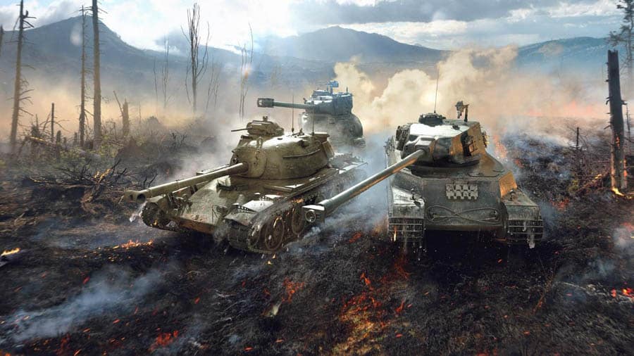 The Official Picture of World of Tanks Blitz, One of best tank games for mac.