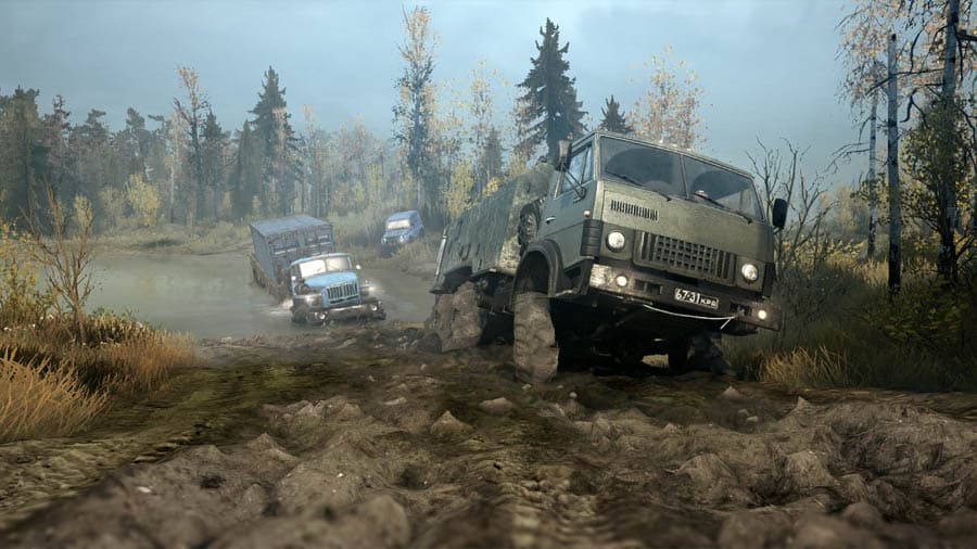 The official picture of Spintires: MudRunner, one of the best tank games for ps4.