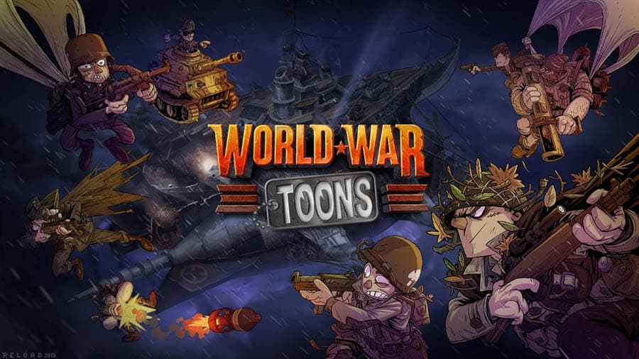 The Official Picture of World War Toons: Tank Up! with its characters, One of best tank games for ps5.