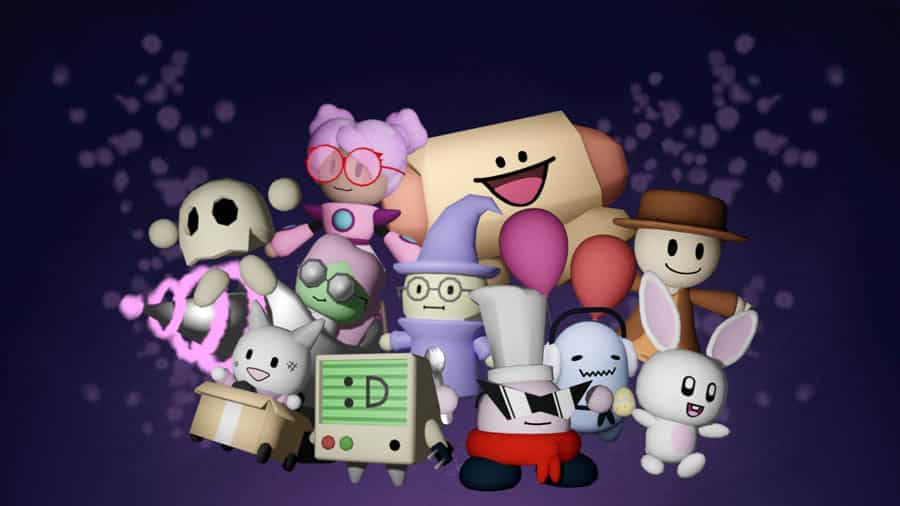 A picture of the game, featuring the characters.