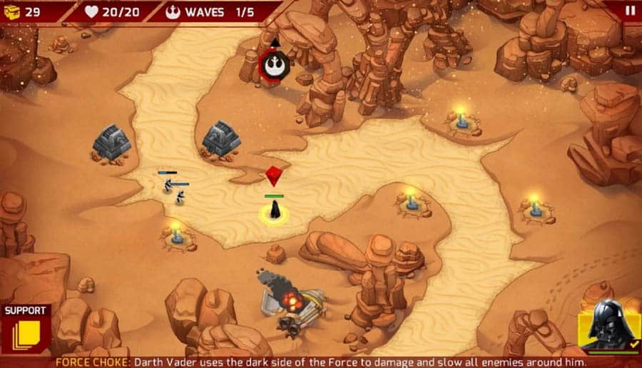 A picture of the game, featuring the gameplay.