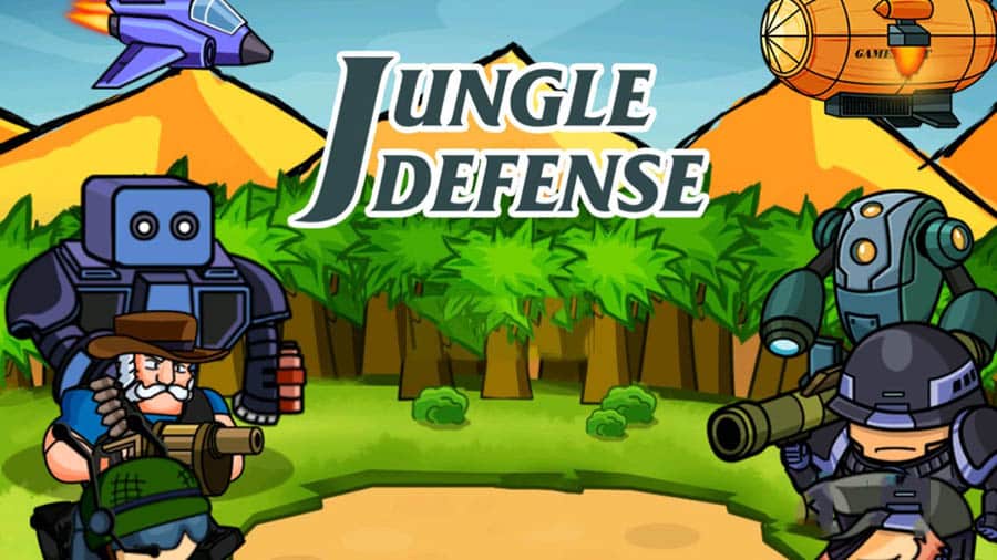 An official wallpaper of Jungle Defense, one of the best tower defense games on scratch.