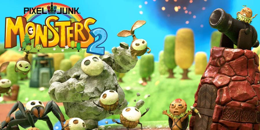 The official cover of PixelJunk Monsters 2, one of the best tower defense games on ps4.