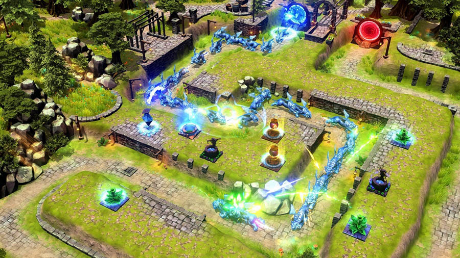 A photo of Element TD, one of the best tower defense games on switch.