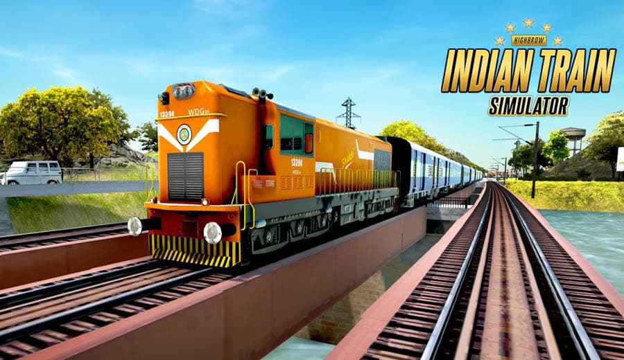 A wallpaper of the Indian Train Simulator, one of the best train games for android.