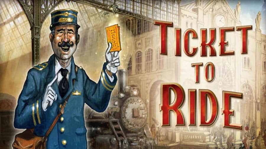 The Official Picture of Ticket to Ride, One of best train games for ios.