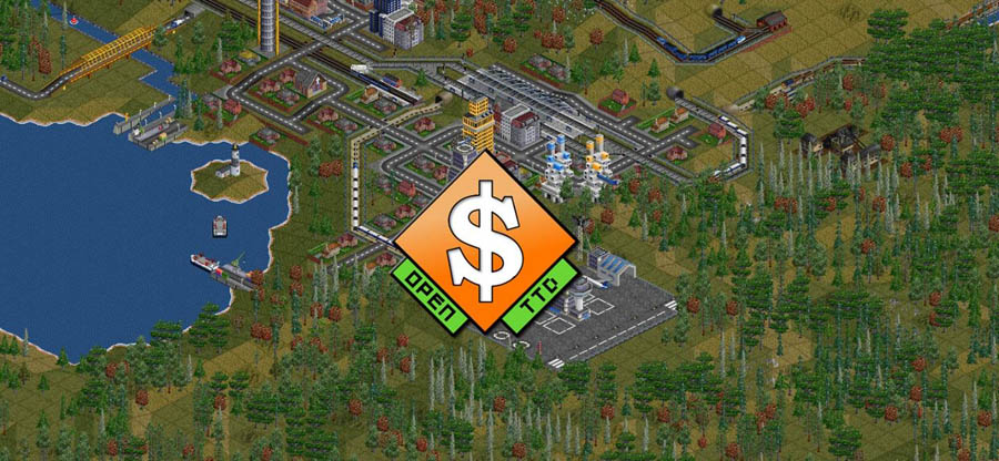 The Official Picture of OpenTTD, One of best train games for pc.