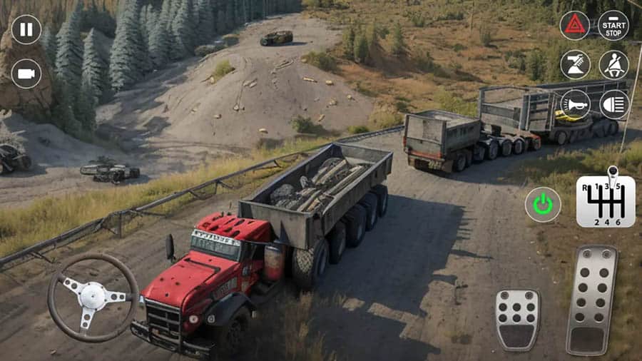 in game Picture of Offroad Truck Simulator, One of best truck games for android.