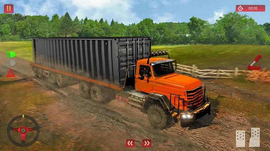 in game Picture of Russian Truck Simulator, One of best truck games for ios.