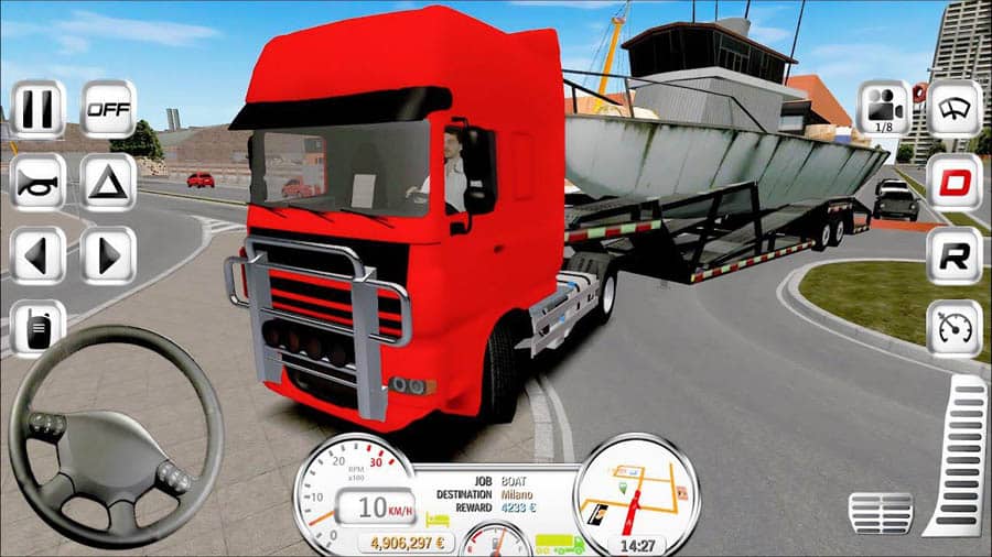 in game Picture of Euro Truck Evolution (Simulator), One of best truck games for ios.