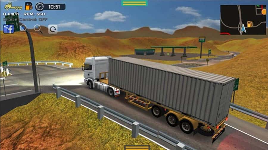 in game Picture of Grand Truck Simulator, One of best truck games for ios.