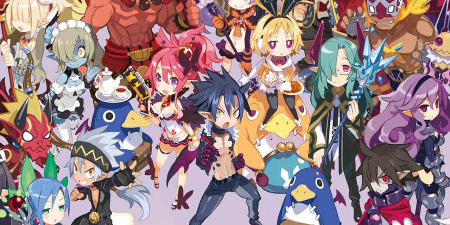 The Official picture of Disgaea 5: Alliance of Vengeance with its characters, One of Best Turn-Based Strategy Games for PS4.