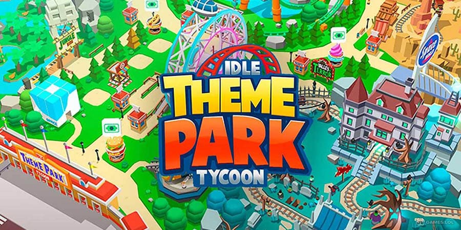 The Official Picture of Idle Theme Park Tycoon, One of best tycoon games for ios.