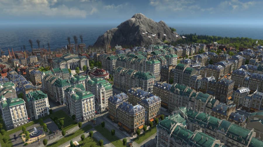 An official wallpaper of Anno 1800, one of the best tycoon games for xbox.