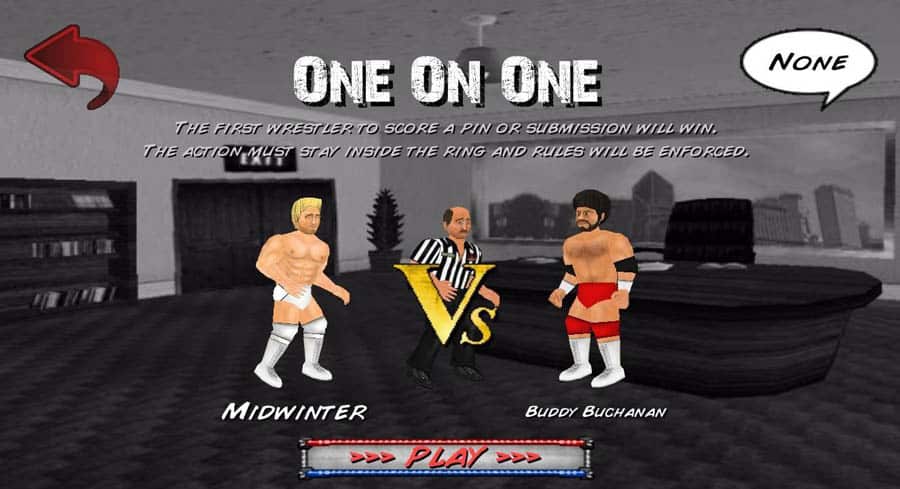 in game Picture of Booking Revolution with its characters, One of best wrestling games for android.