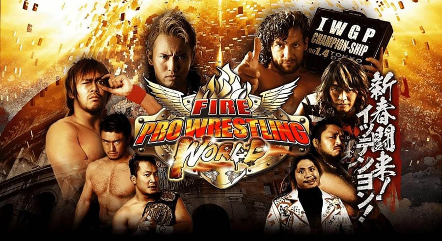 The Official Picture of Fire Pro Wrestling World with its characters, One of best wrestling games for ps4.