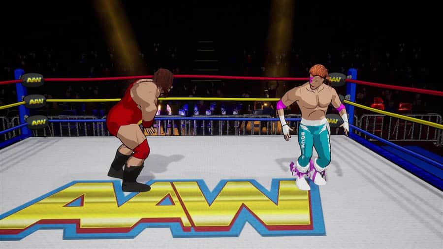 A picture of Action Arcade Wrestling, one of the best wrestling games for switch.