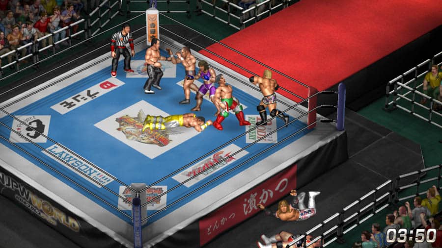 The official picture of Fire Pro Wrestling World, one of the best wrestling games on steam.