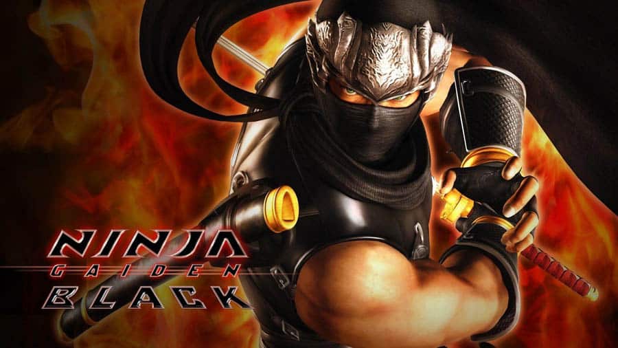 The Official Picture of Ninja Gaiden Black with its character.