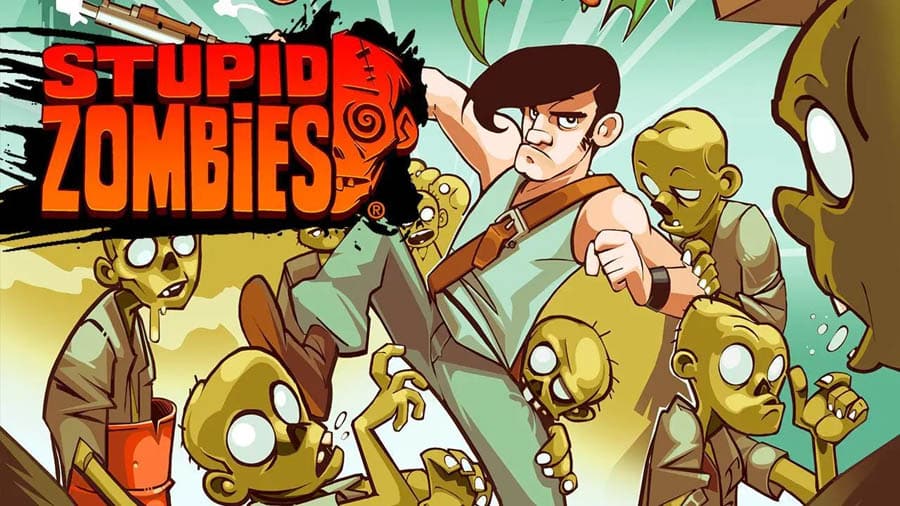 The Official Picture of Stupid Zombies 3 with its characters, One of best zombie games on android.