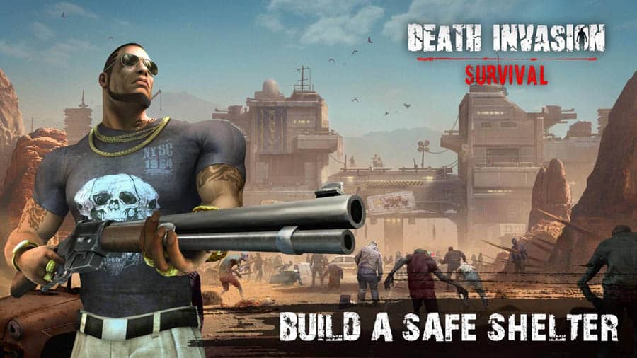 The Official Picture of Death Invasion: Survival with its character, One of best zombie games on android.