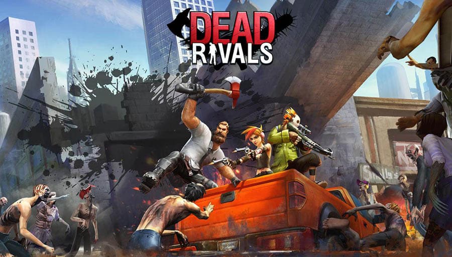 The Official Picture of Dead Rivals – Zombie MMO with its characters, One of best zombie games on ios.