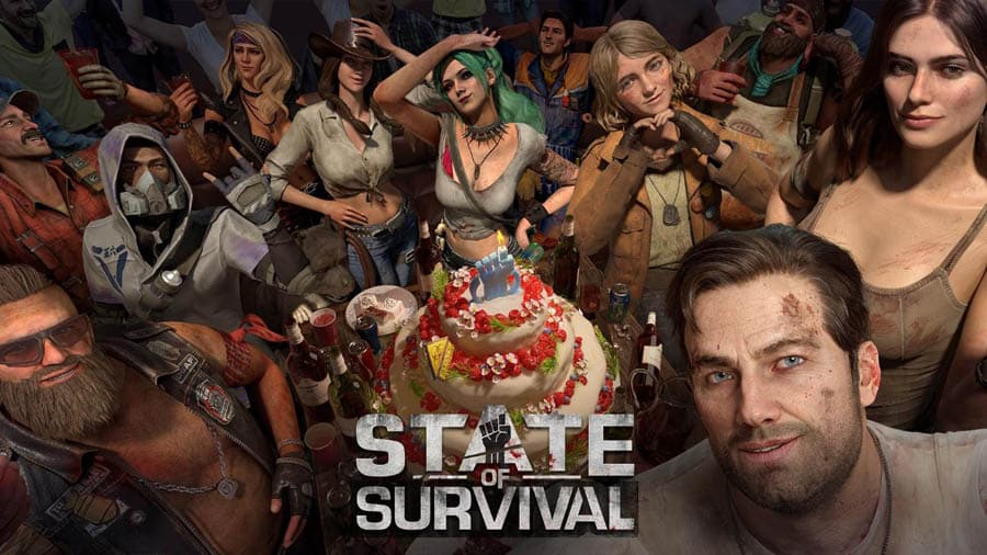 The Official Picture of State of Survival: Zombie War with its characters, One of best zombie games on ios.