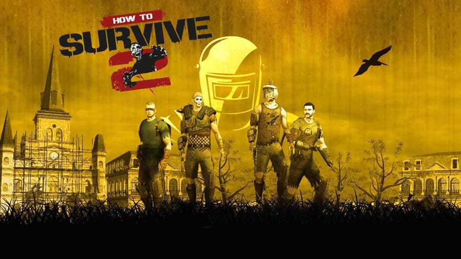 The Official Picture of How to Survive 2 with its characters, One of best zombie games on pc.