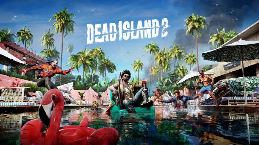 The Official Picture of Dead Island 2 with its characters, One of best zombie games on ps5.