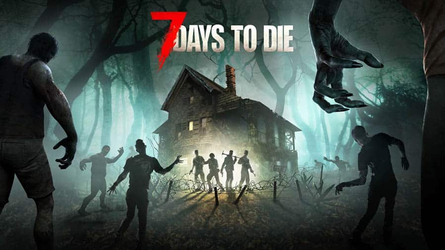 The Official Picture of 7 Days to Die with its characters, One of best zombie games on Steam.