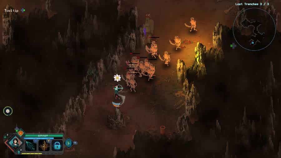 A picture of the game, featuring its gameplay.