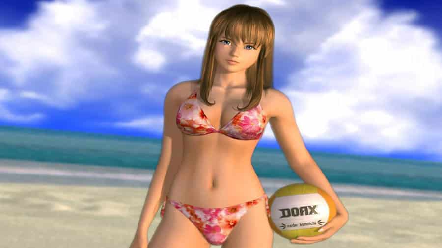 in game Picture of  Dead or Alive Xtreme Beach Volleyball with its character, One of most controversial video games of all time.